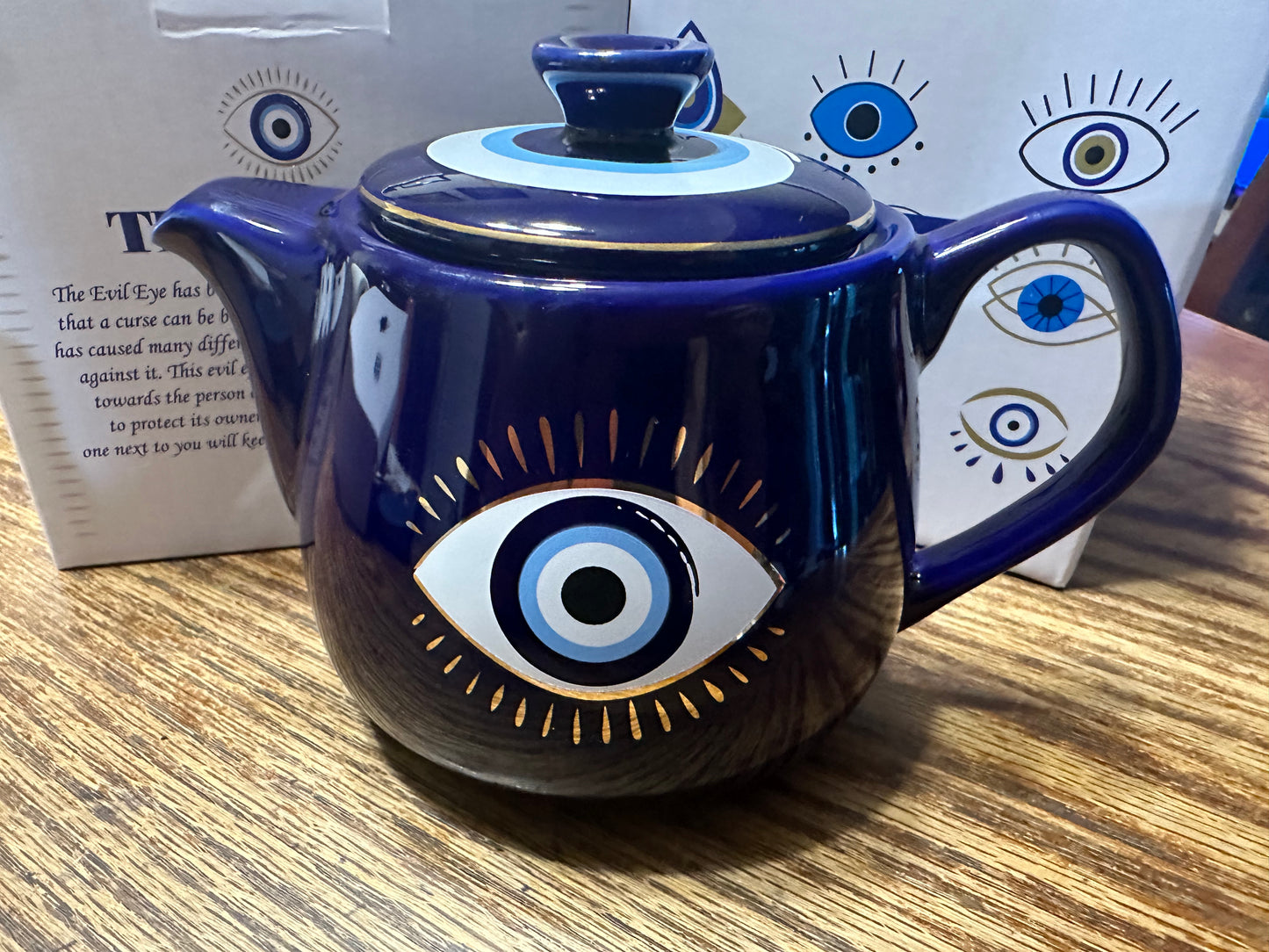 All Seeing Eye Teapot-Lady Of The Moss