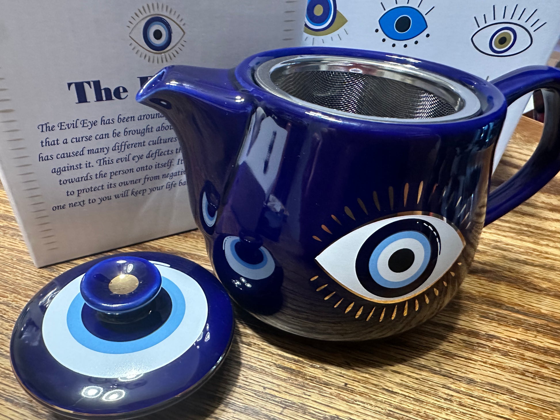 All Seeing Eye Teapot-Lady Of The Moss