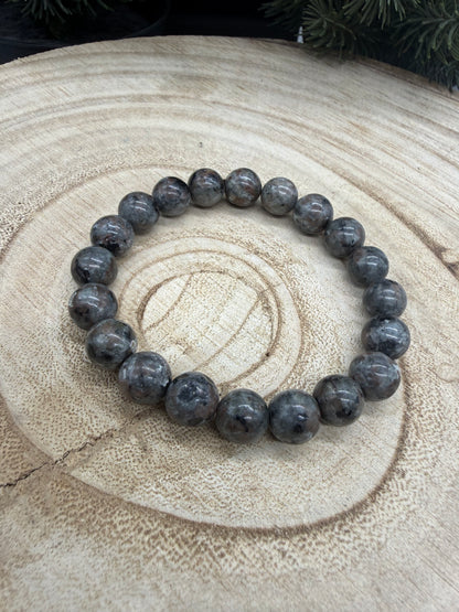 Yooperlite Bracelet | Natural Yooperlite Gemstone Bracelet | Genuine Stretch Crystal Bracelet | UV Reactive Stone Jewelry
