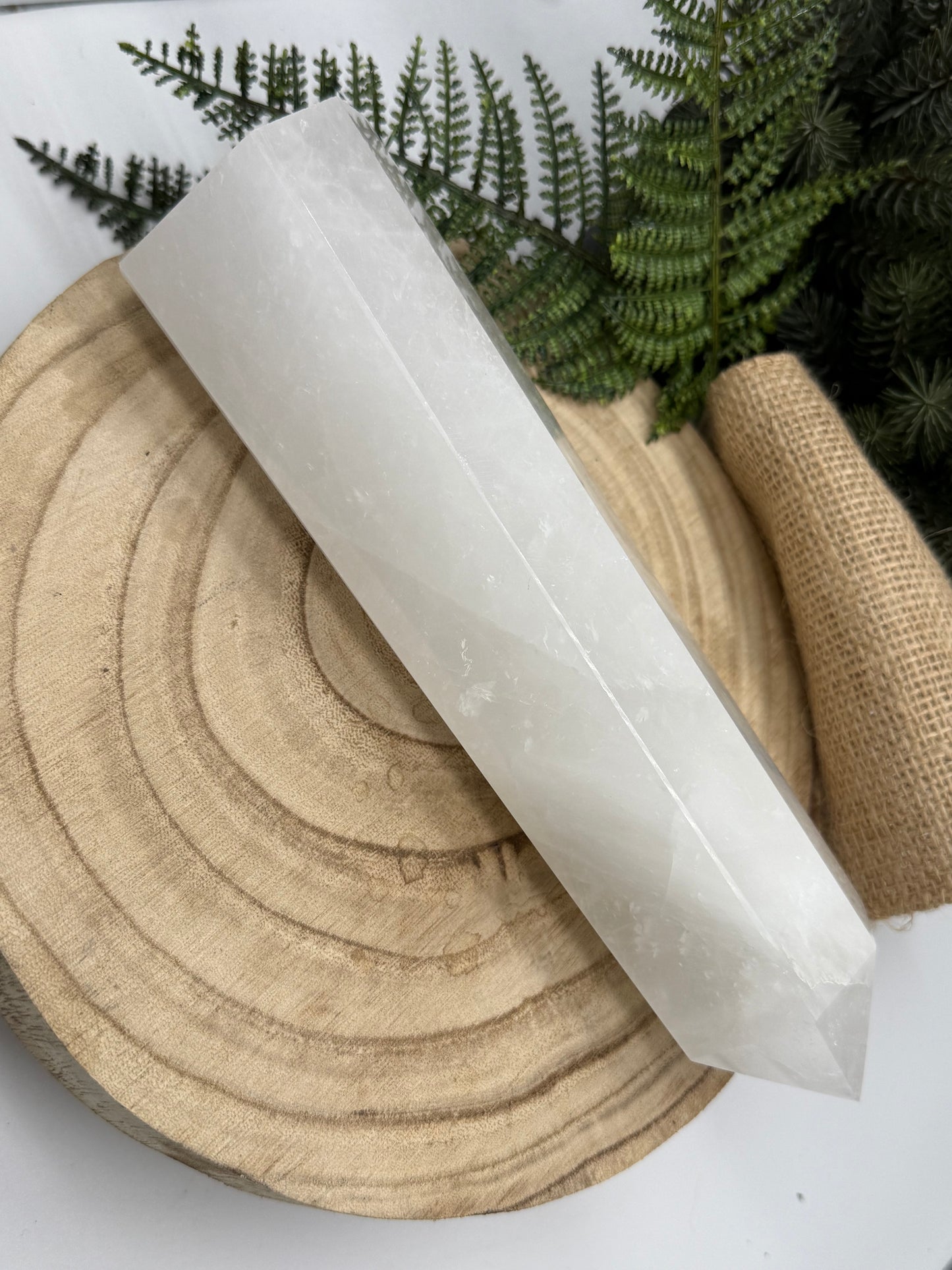 Large White Quartz Tower | Milky Quartz Crystal Point | 1.5 kg