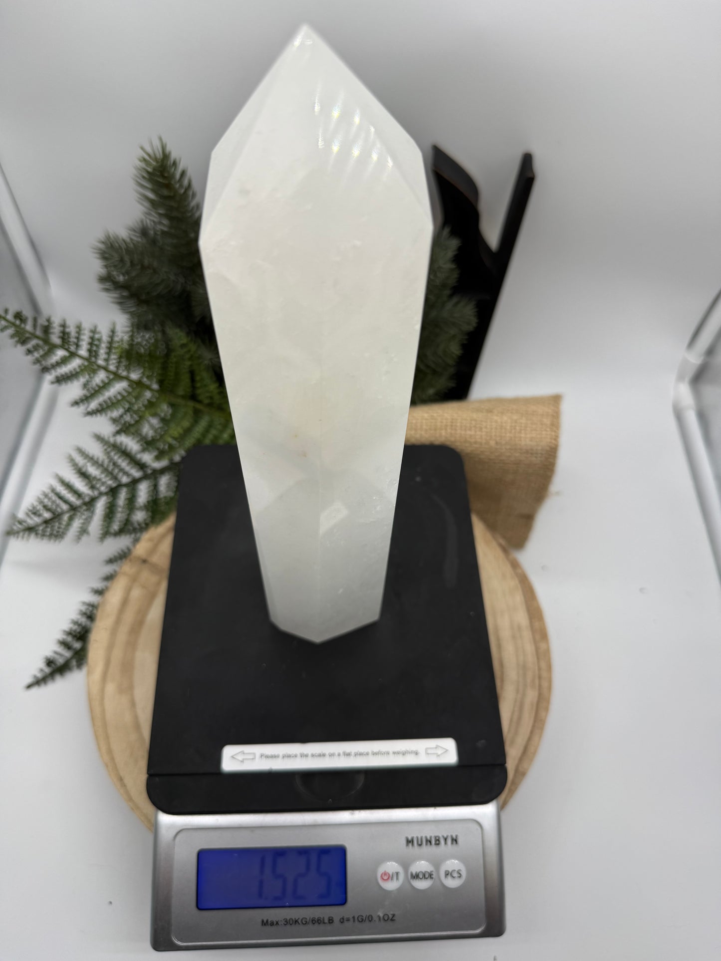 Large White Quartz Tower | Milky Quartz Crystal Point | 1.5 kg