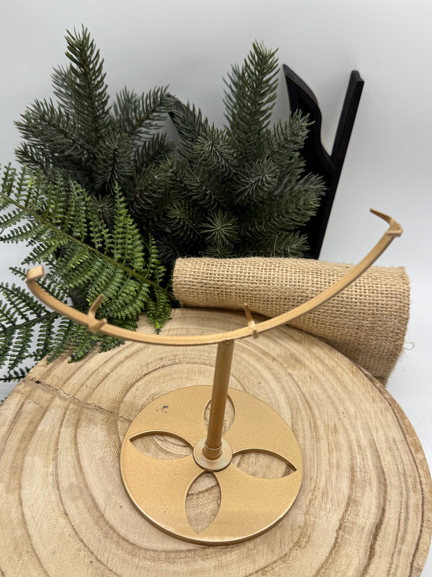 lack Obsidian Crescent Moon | Large Obsidian Moon Crystal | Display Stand Included