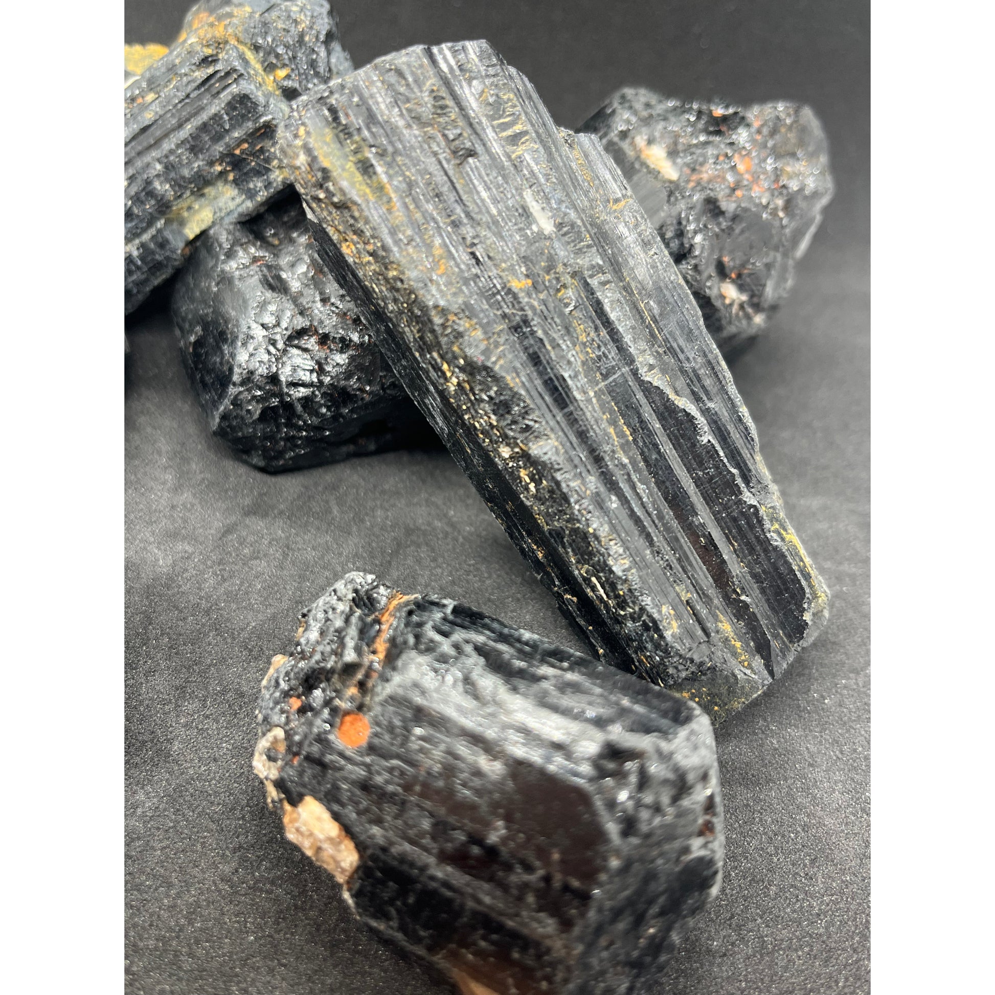 Black Tourmaline Large Chunks-Lady Of The Moss