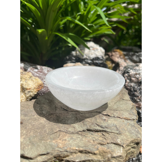 Selenite Bowl-Lady Of The Moss