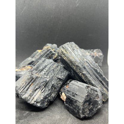 Black Tourmaline Large Chunks-Lady Of The Moss