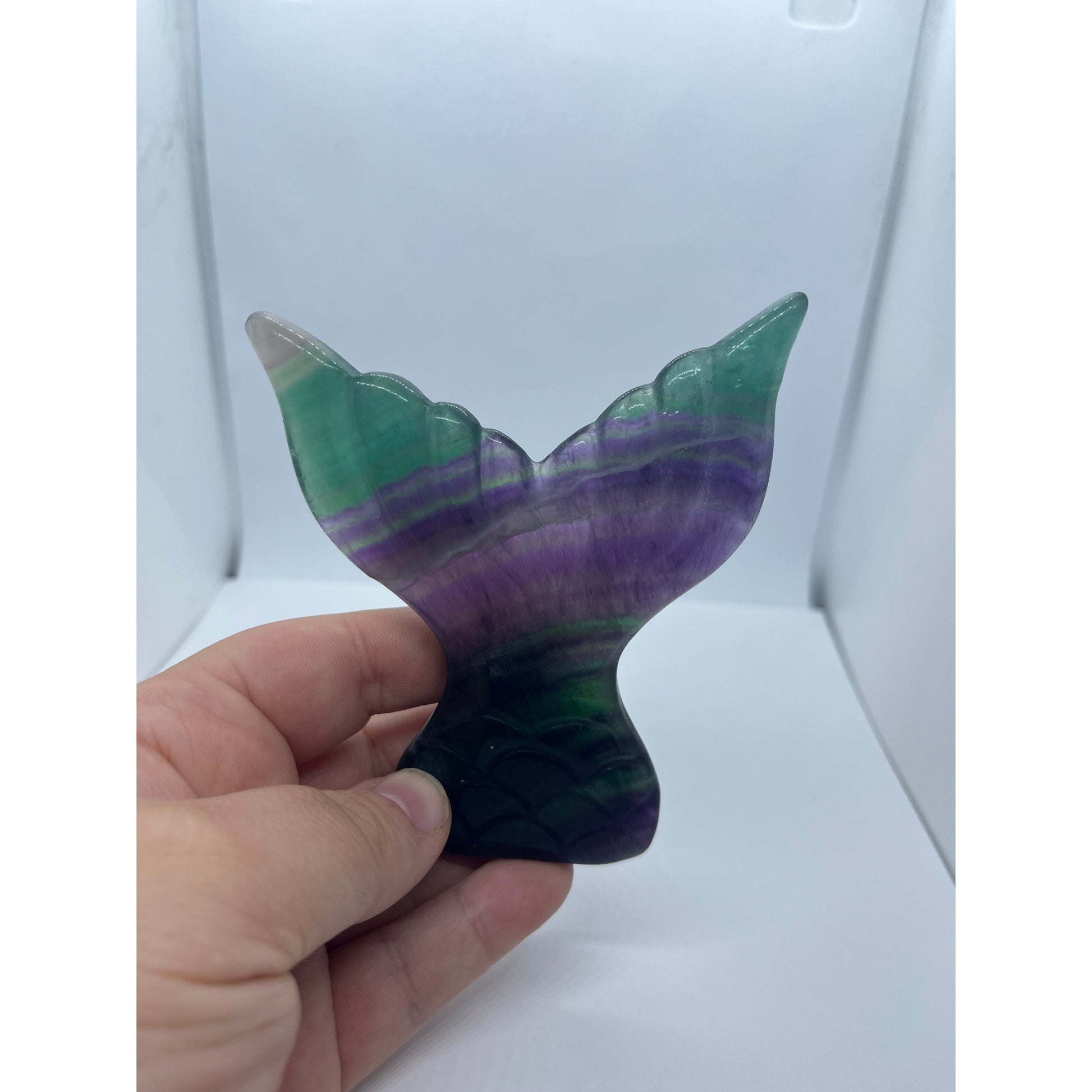 Rainbow Fluorite Mermaid Tail-Lady Of The Moss