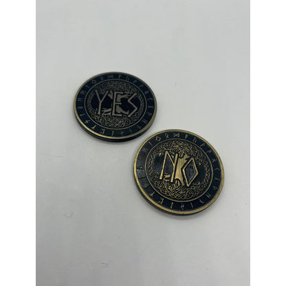 Ruins - Decision Making Coin - Yes or No-Lady Of The Moss