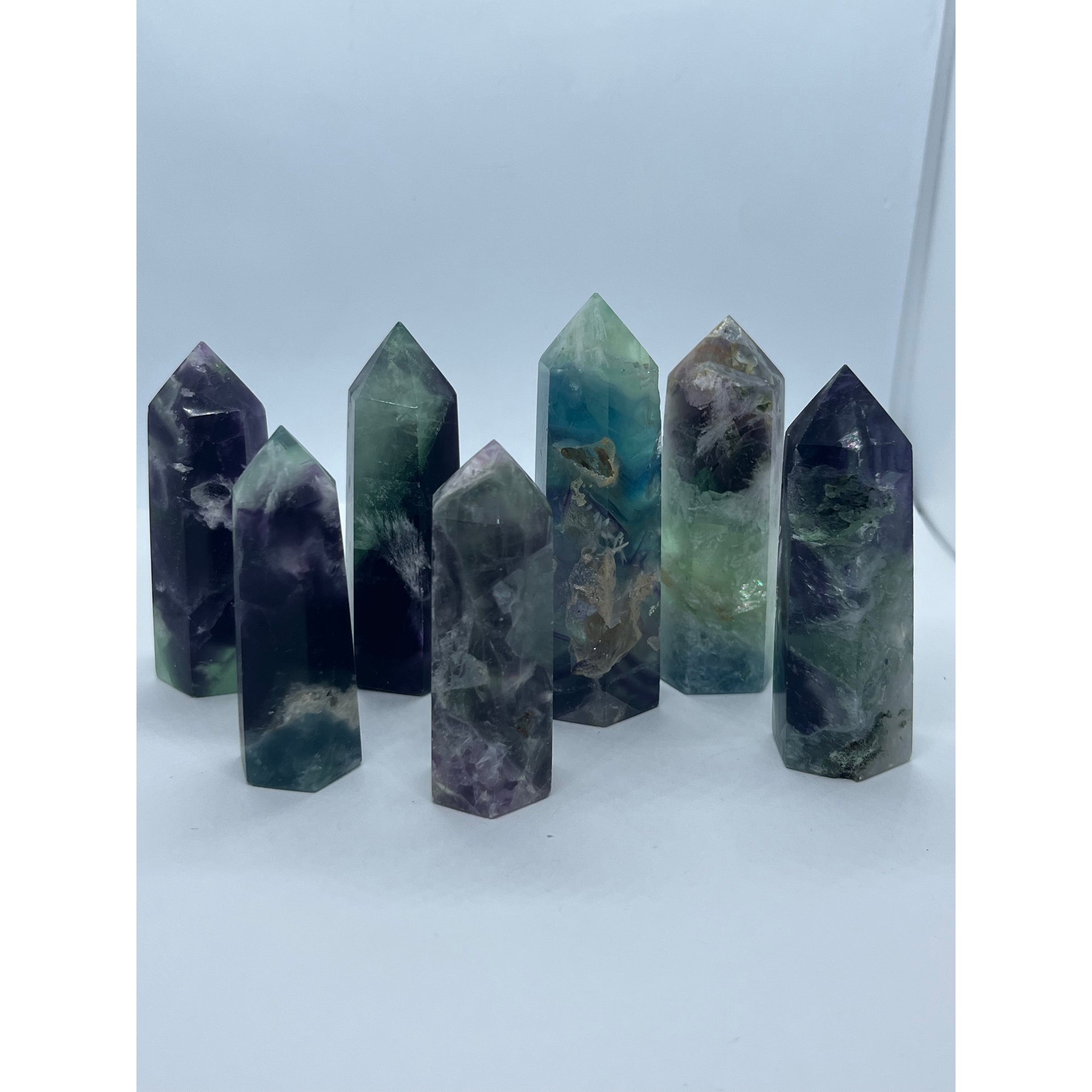 Feather Fluorite Tower-Lady Of The Moss