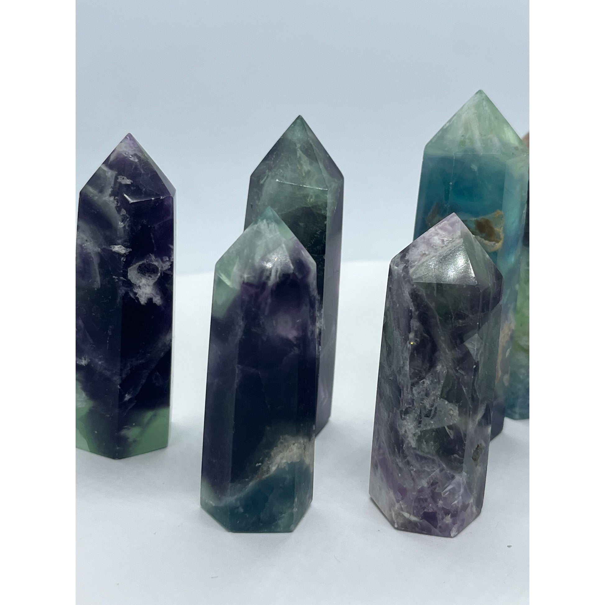 Feather Fluorite Tower-Lady Of The Moss