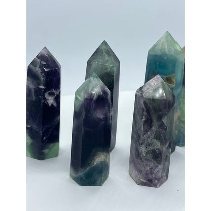 Feather Fluorite Tower-Lady Of The Moss