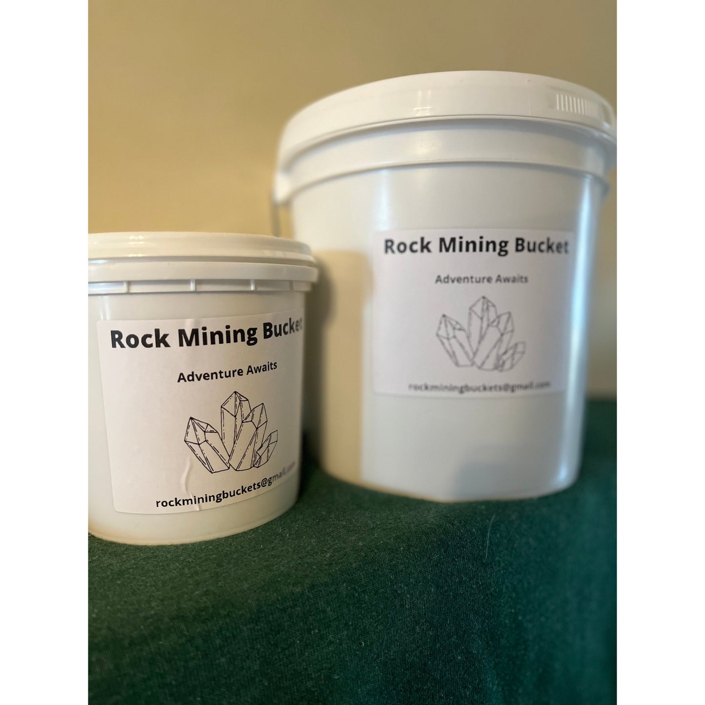 Raw Crystal Rock Mining Bucket-Lady Of The Moss