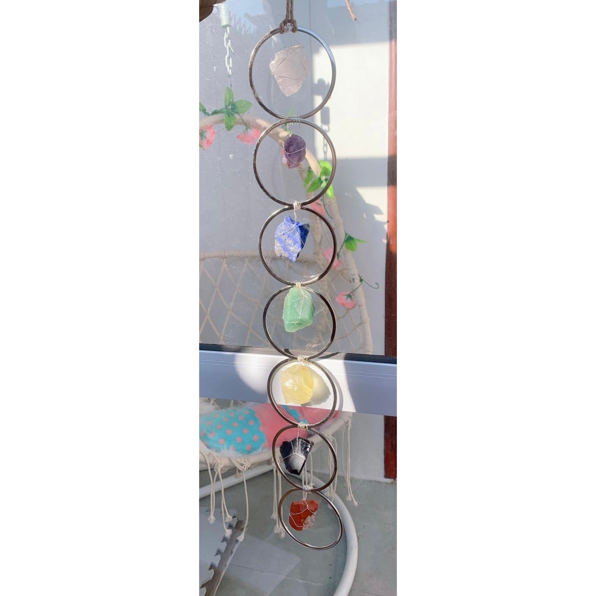 Chakra Stones Pendant Sun Catcher-Lady Of The Moss