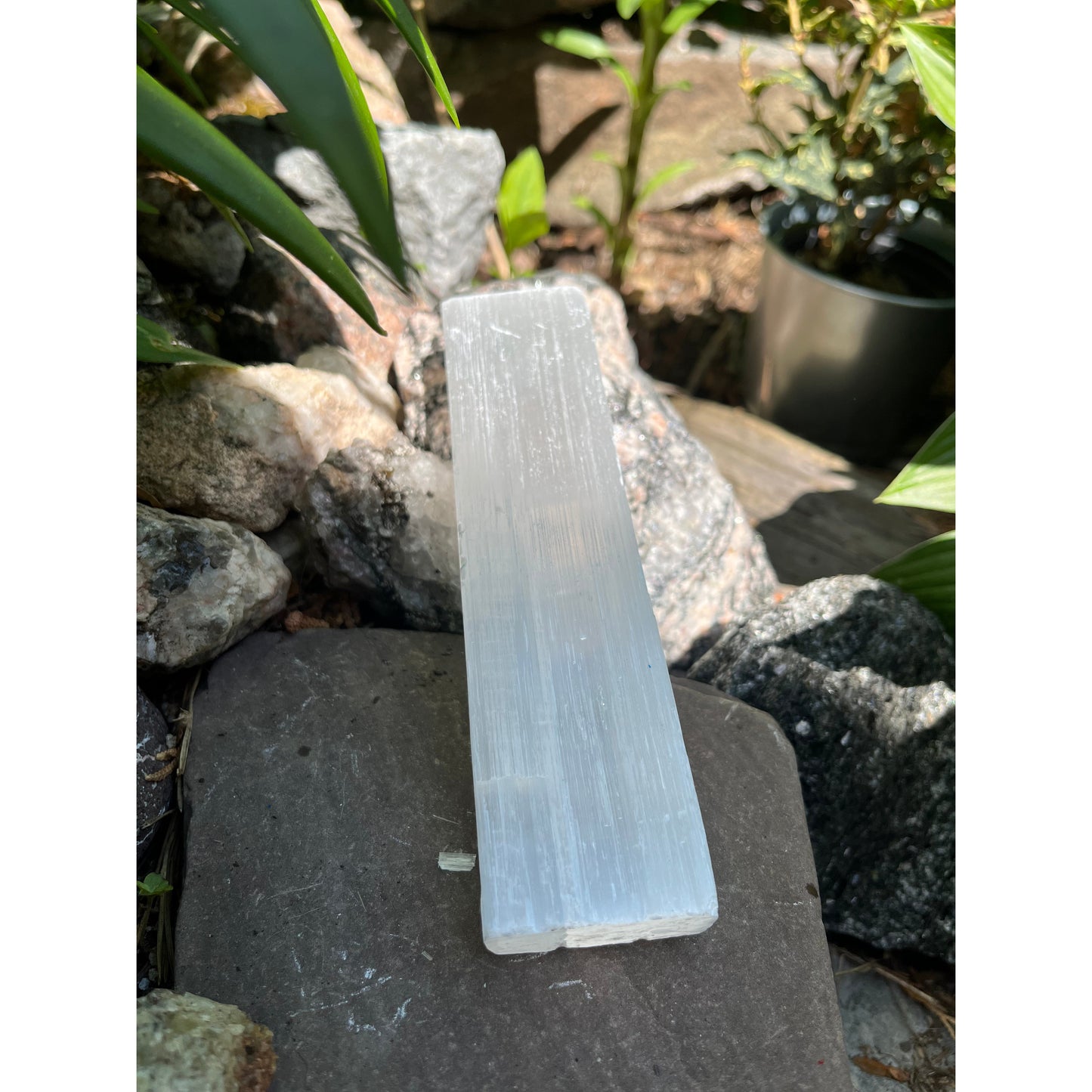 Selenite Charka Balancing Healing-Lady Of The Moss