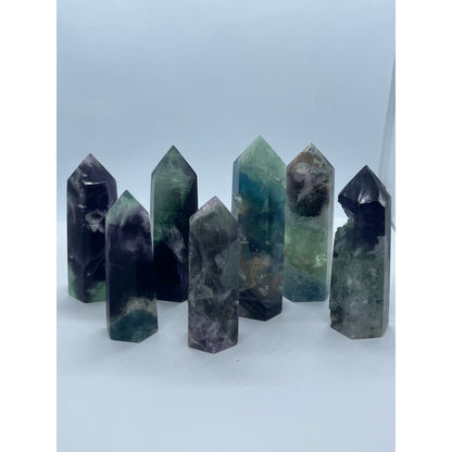 Feather Fluorite Tower-Lady Of The Moss