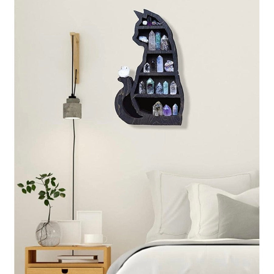 Wooden Cat Shelf-Lady Of The Moss