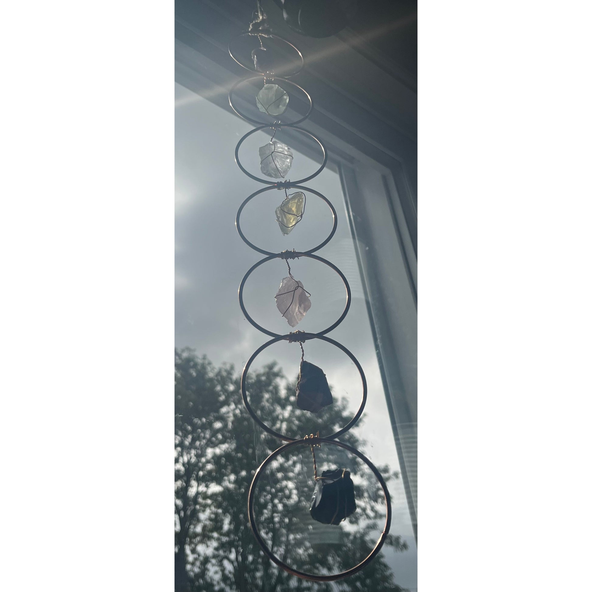 Chakra Stones Pendant Sun Catcher-Lady Of The Moss