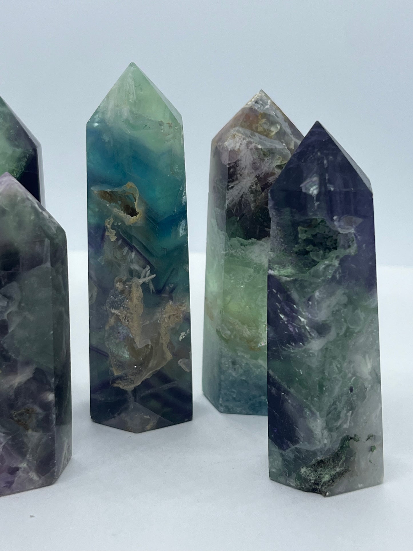 Feather Fluorite Tower – Lady Of The Moss