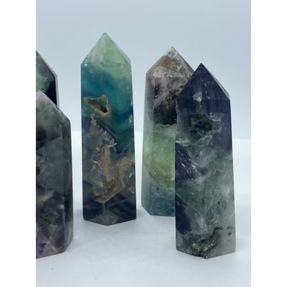 Feather Fluorite Tower-Lady Of The Moss