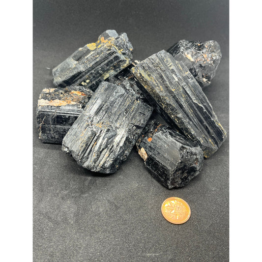 Black Tourmaline Large Chunks-Lady Of The Moss