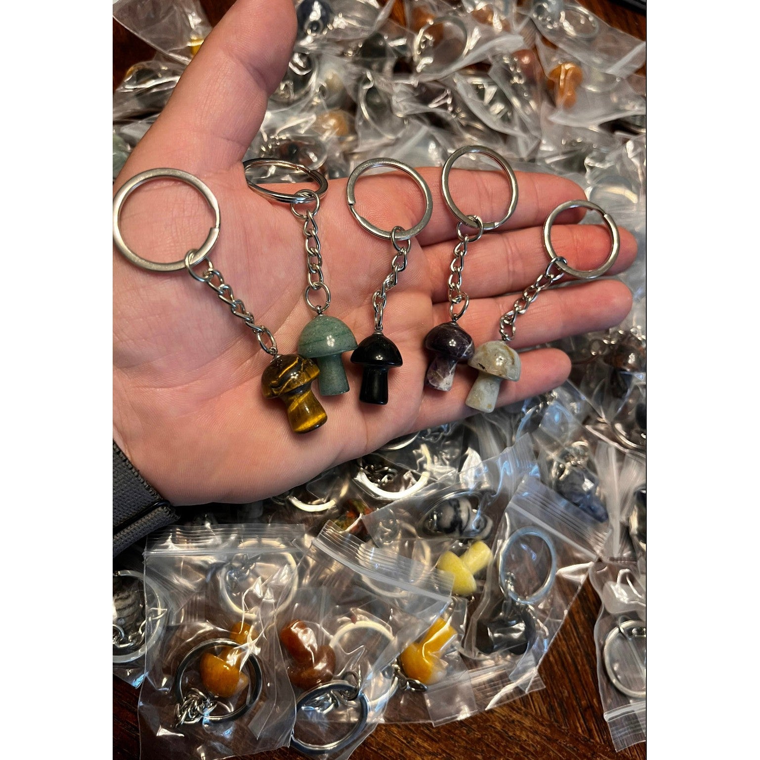 Assorted Mini Mushrooms Key Chain-Lady Of The Moss