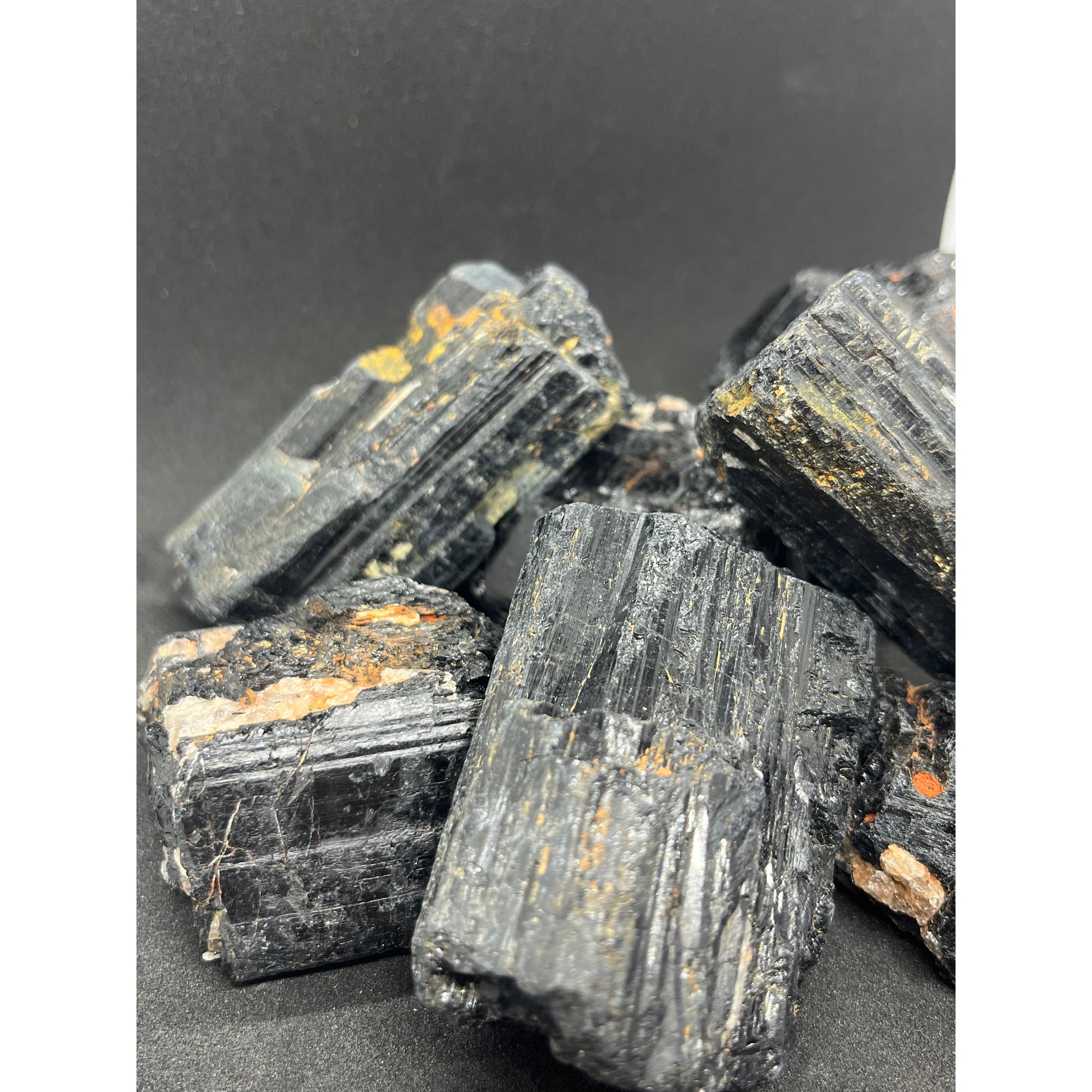 Black Tourmaline Large Chunks-Lady Of The Moss