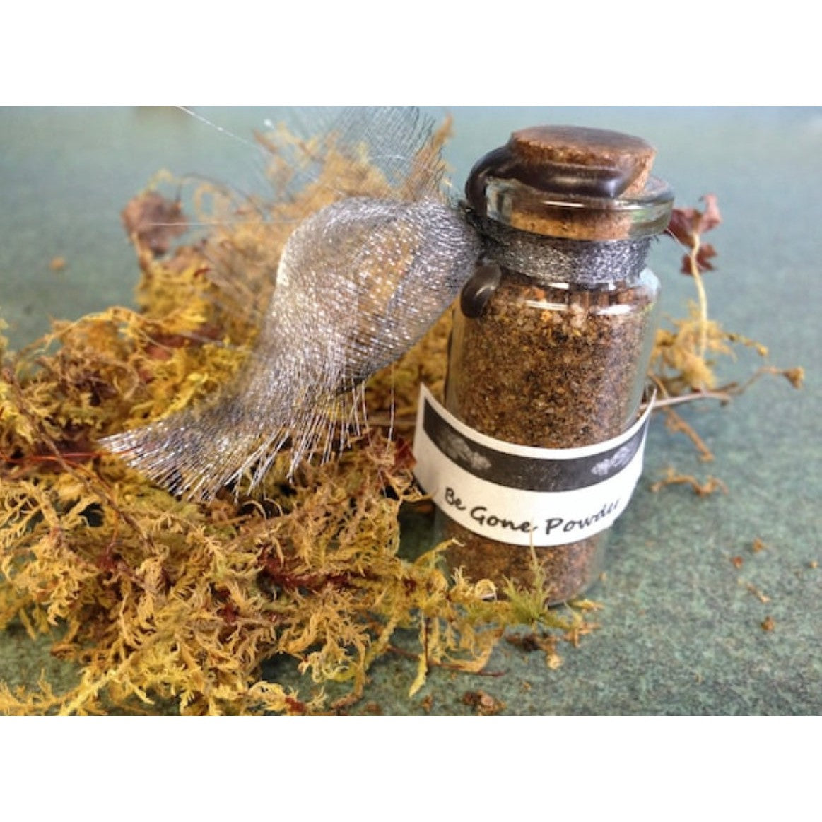 BE GONE! extra powerful bannishing incense powder and protection from negativity and evil-Lady Of The Moss