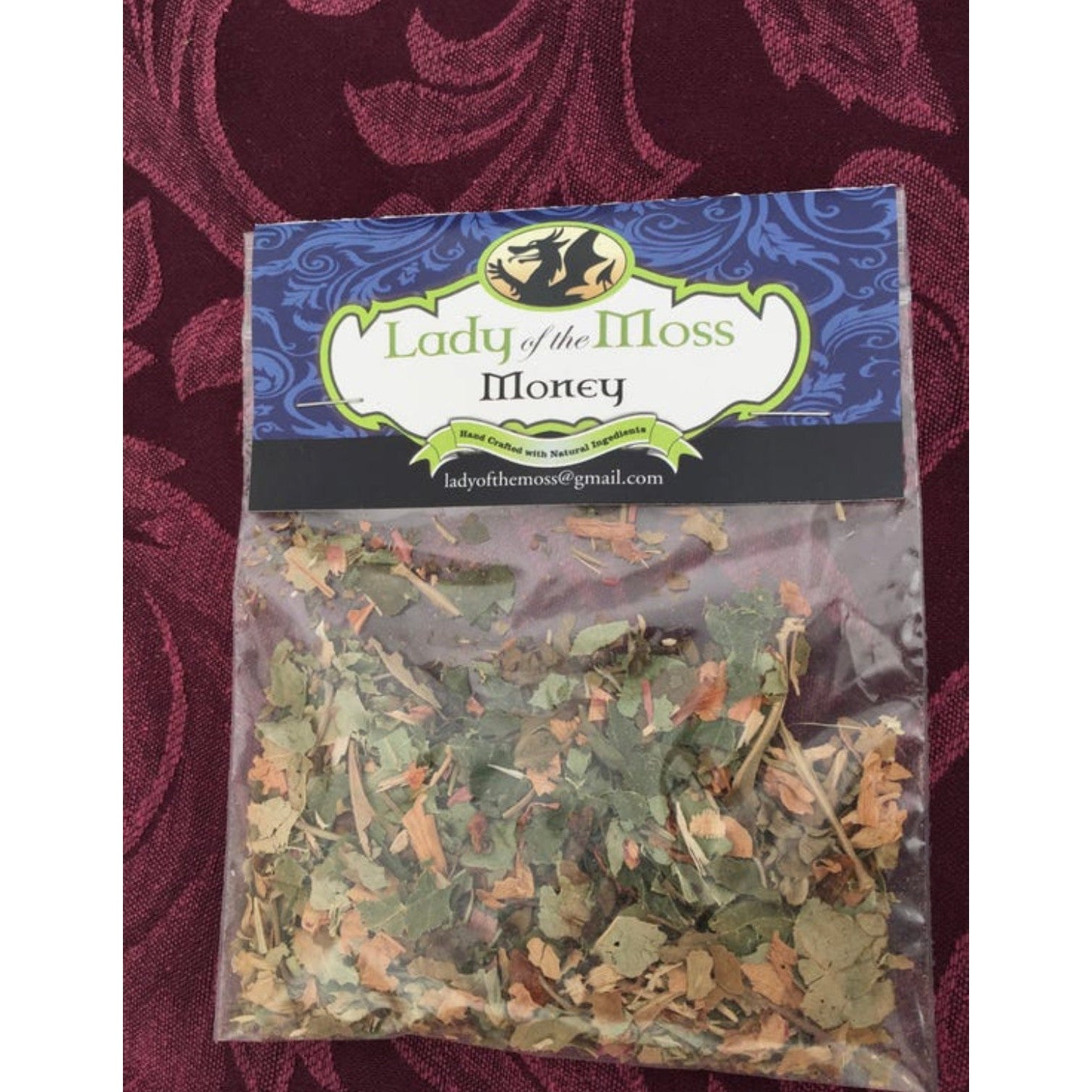 Money Loose Incense Burning Sage Blend-Lady Of The Moss